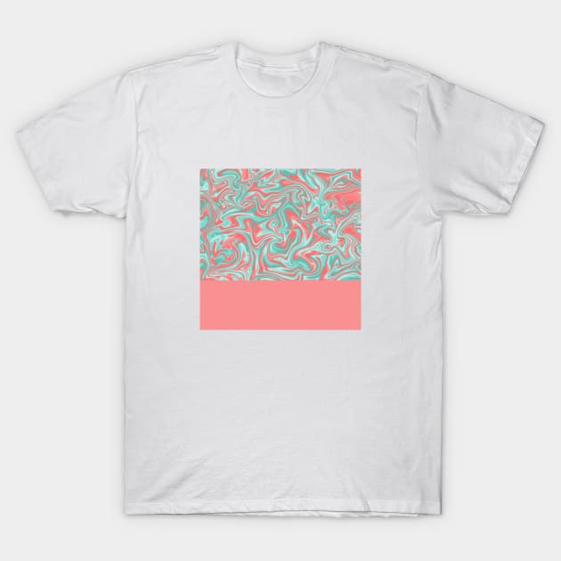 Peach green color shirt top